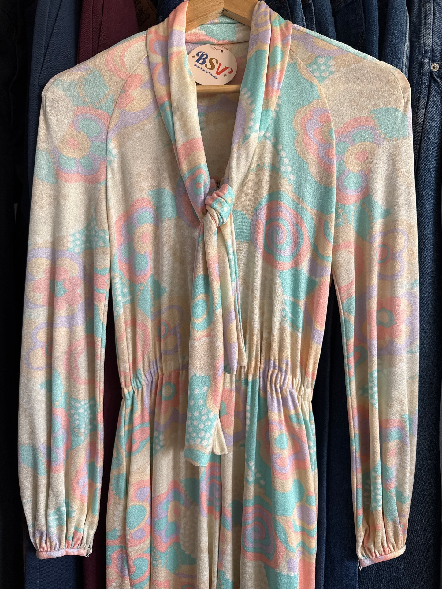 1960's/70's Groovy Pastel Jumpsuit