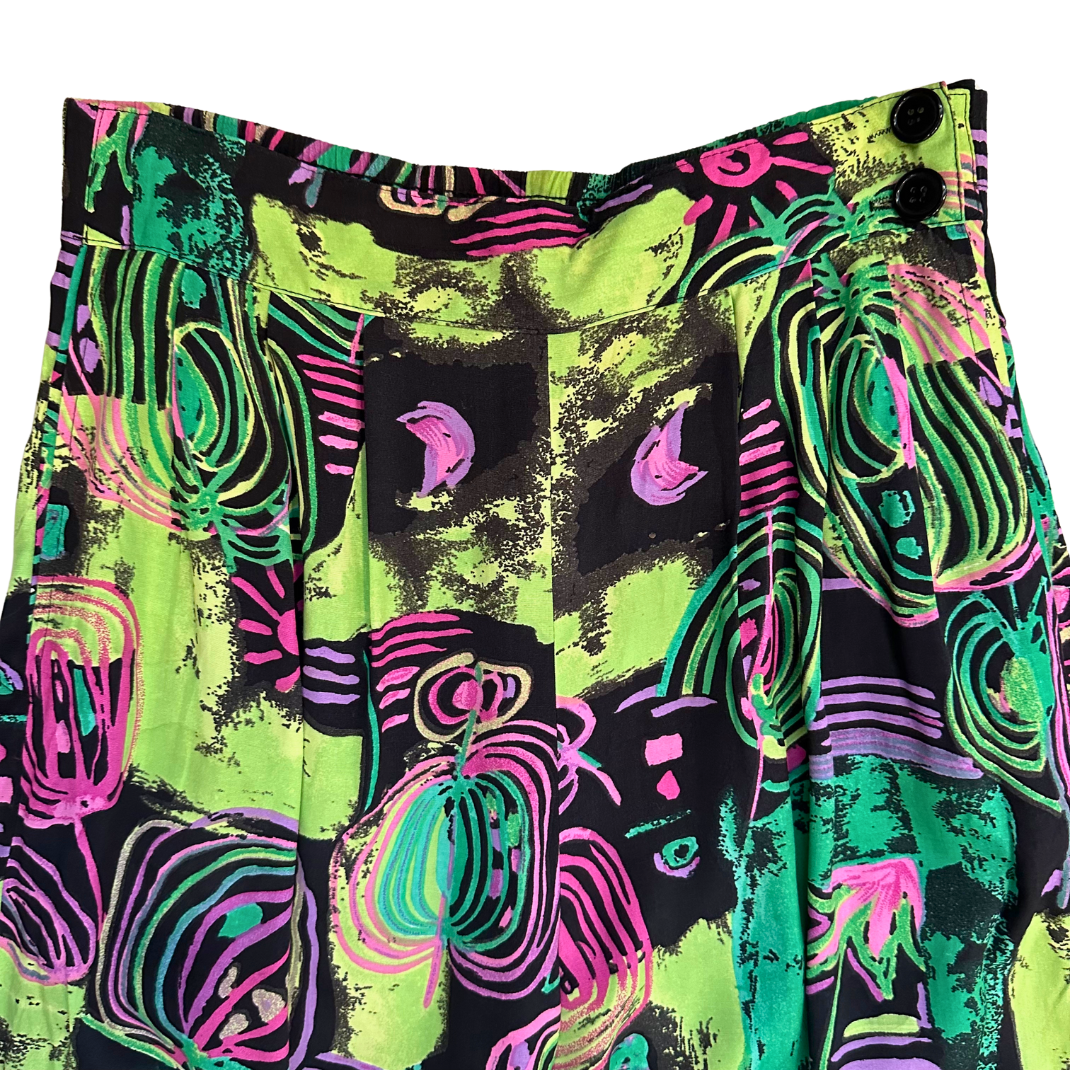 1990's Neon Abstract Pants | Rexx