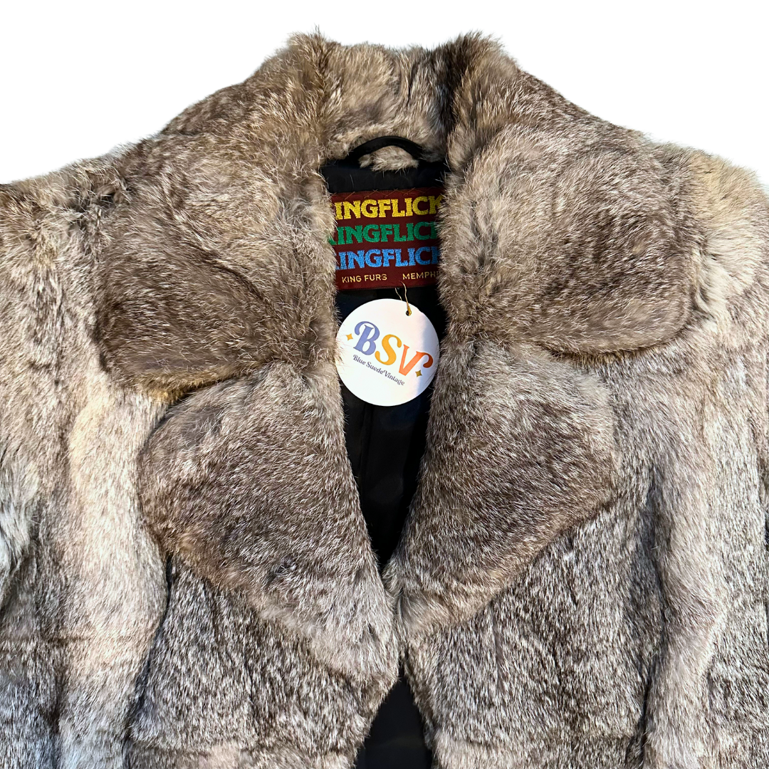1980's Dyed Rabbit Coat | Kingflicks
