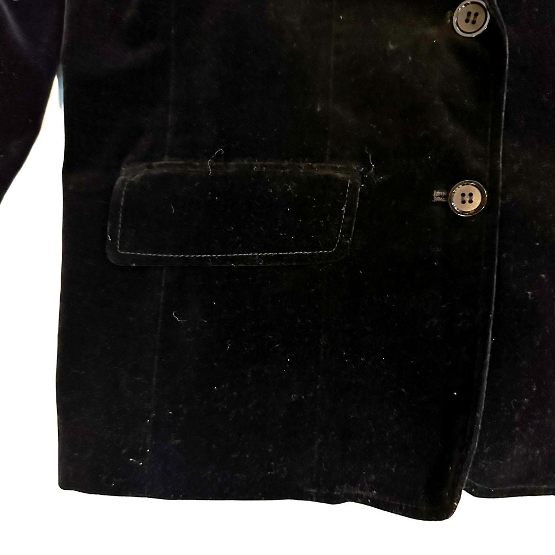 1970's Black Velvet Blazer | Glen Echo Sportswear