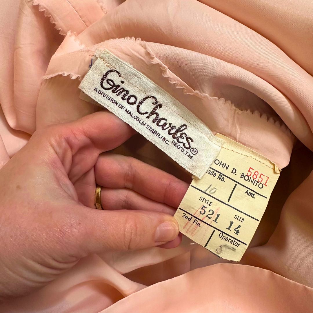 1970's Gold Lurex Threaded Hostess Dress | Gino Charles