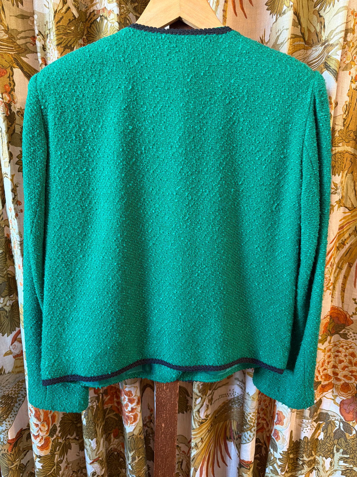 1980's/90's Green Bouclé Blazer | Savannah