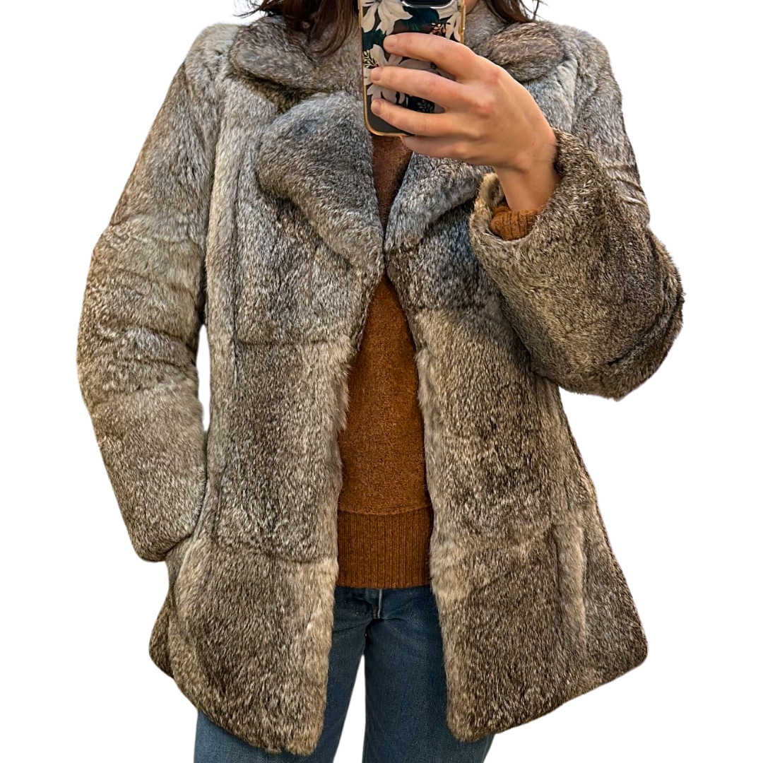1980's Dyed Rabbit Coat | Kingflicks