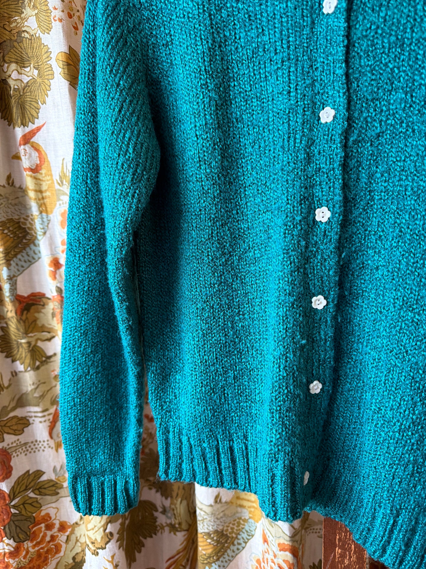 1980's Fuzzy Acrylic Cardigan | Northern Isles