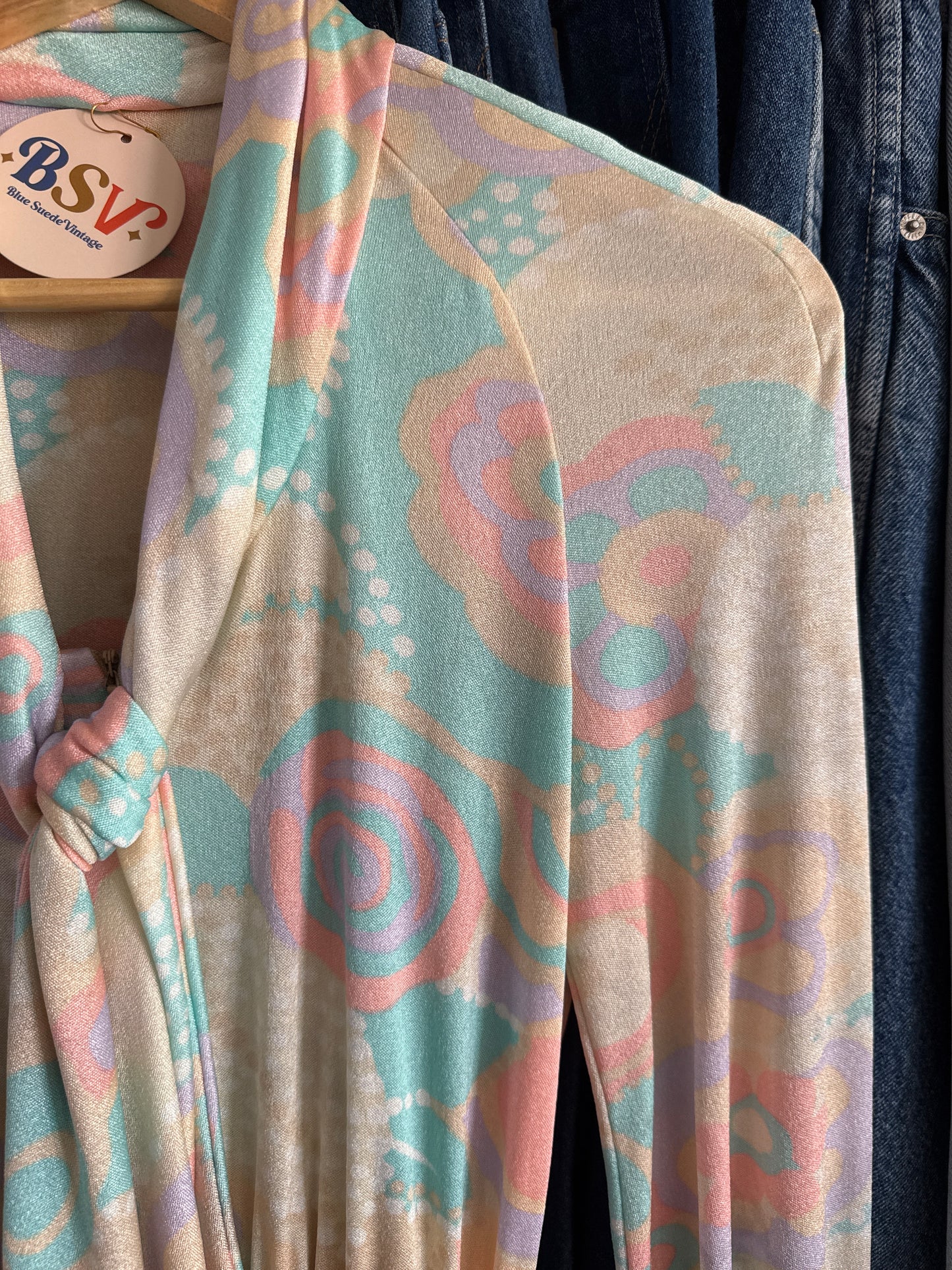 1960's/70's Groovy Pastel Jumpsuit