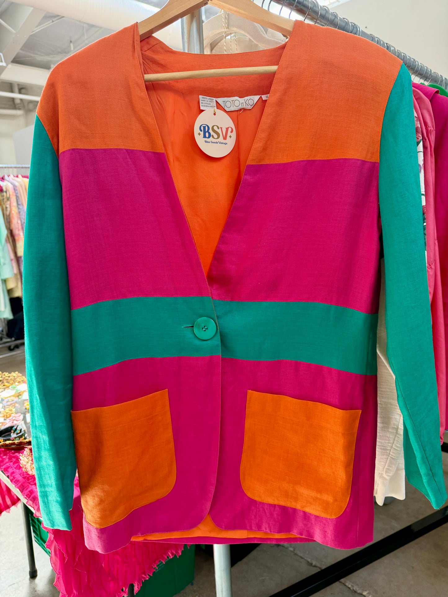 1980's Colorblock Blazer | Toto n Ko