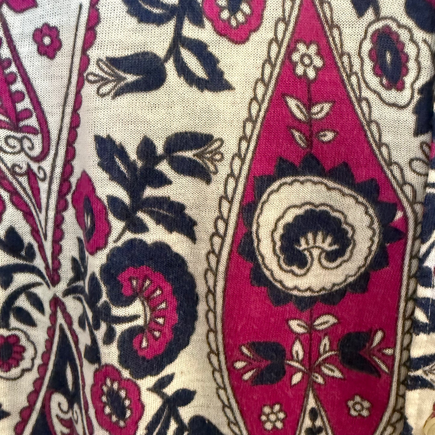 1970's Purple Paisley Knit Blouse | Herma