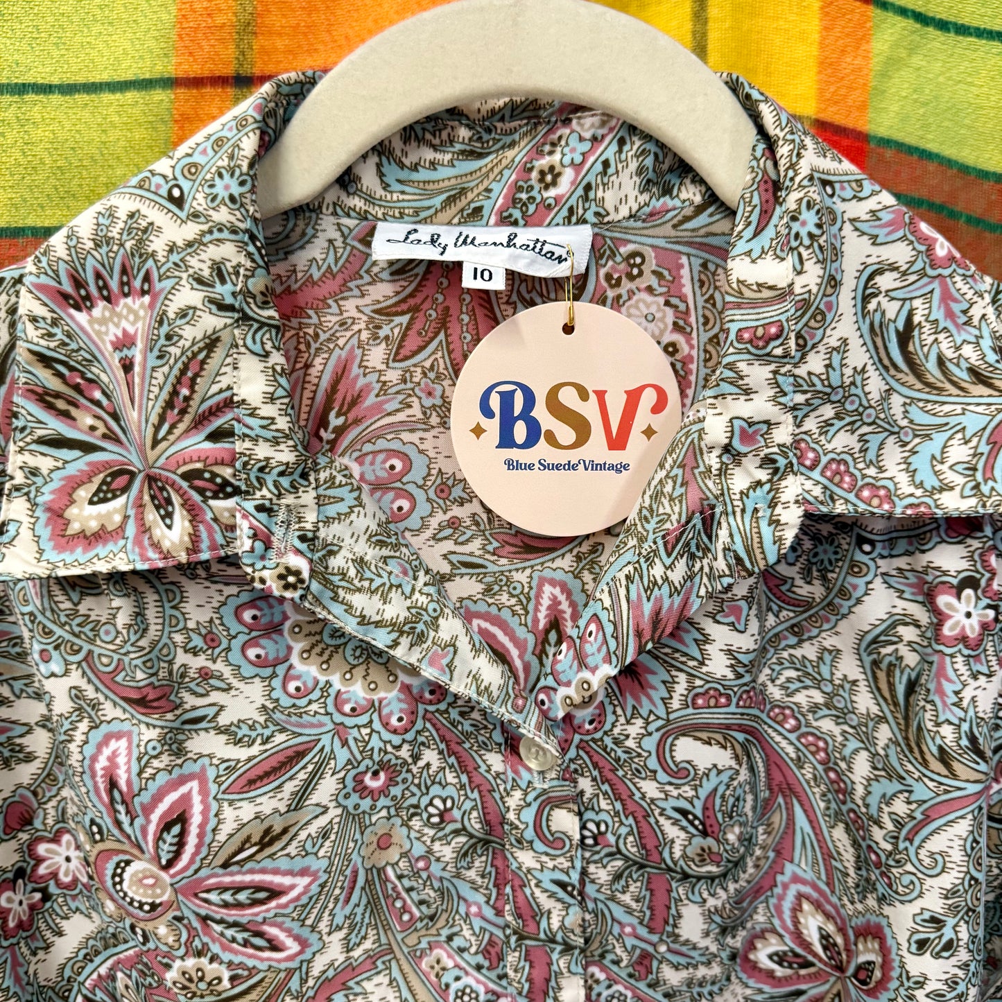 1970's Swishy Paisley Blouse | Lady Manhattan