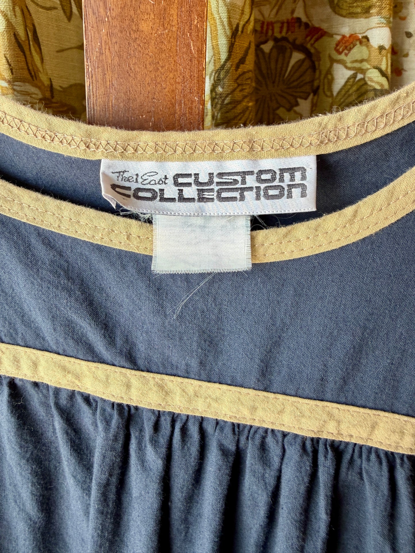 1980's Floral Applique Mumu | The East Custom Collection