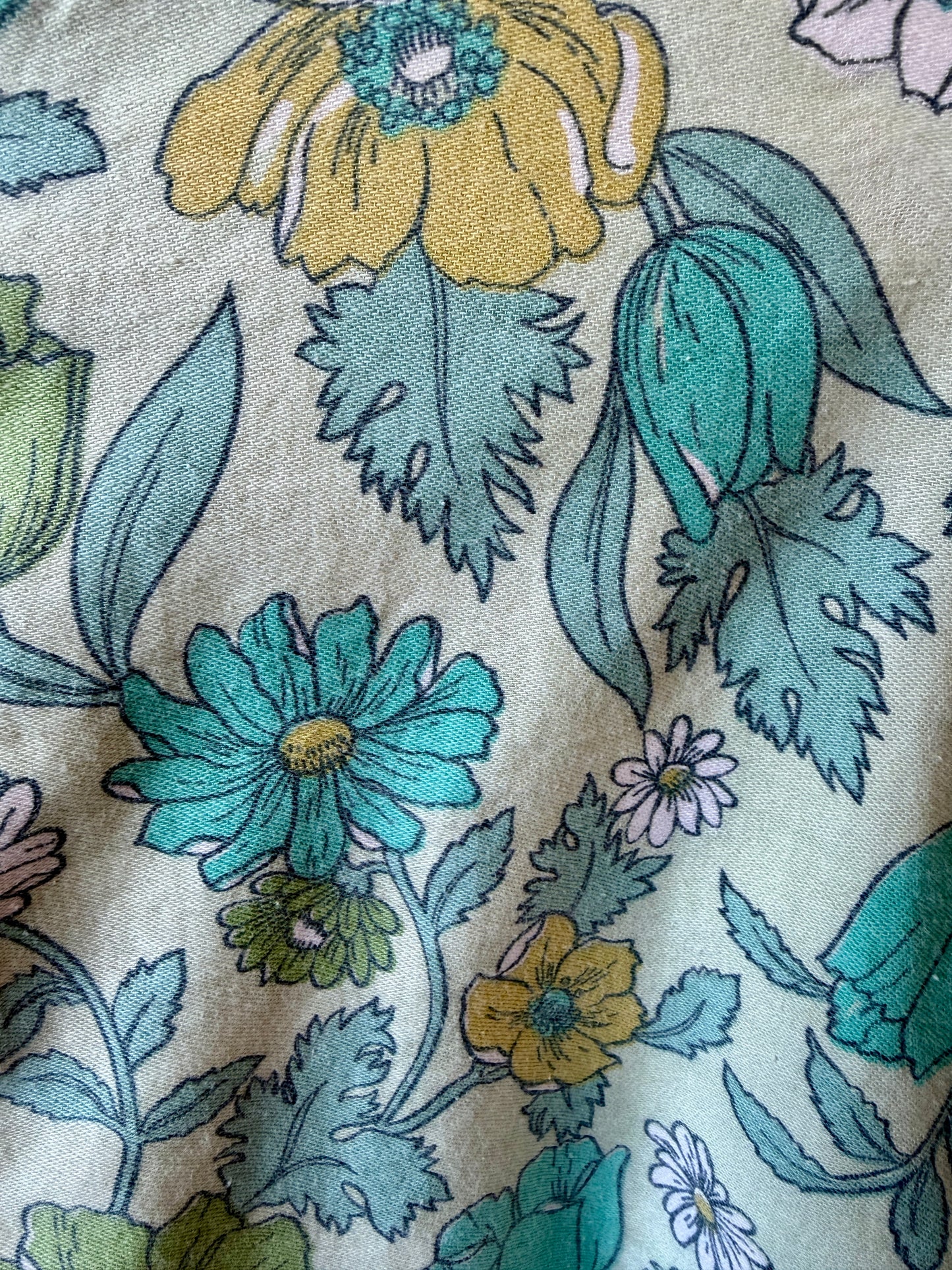 1960's/70's Soft Washed Floral Crop Top
