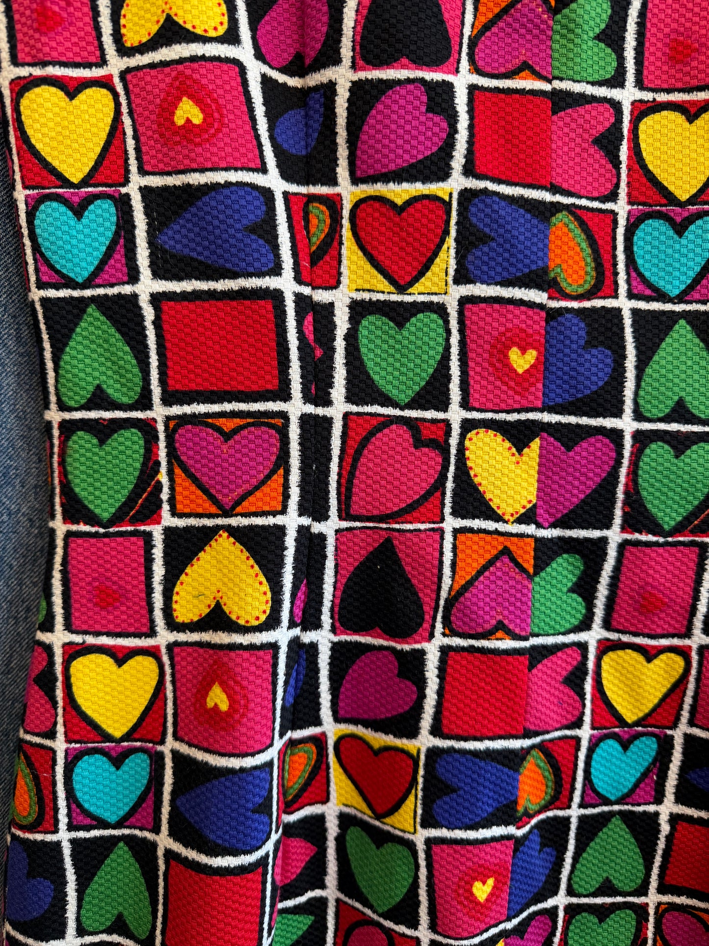 1990's Zip Front Heart Dress | Linda Segal