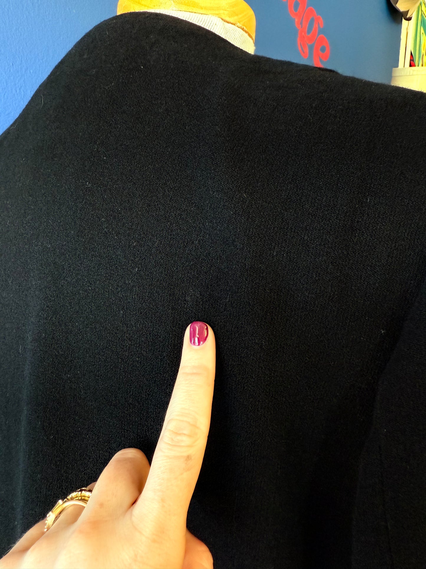 1990's Black Wool Coat | Emmanuel Ungaro