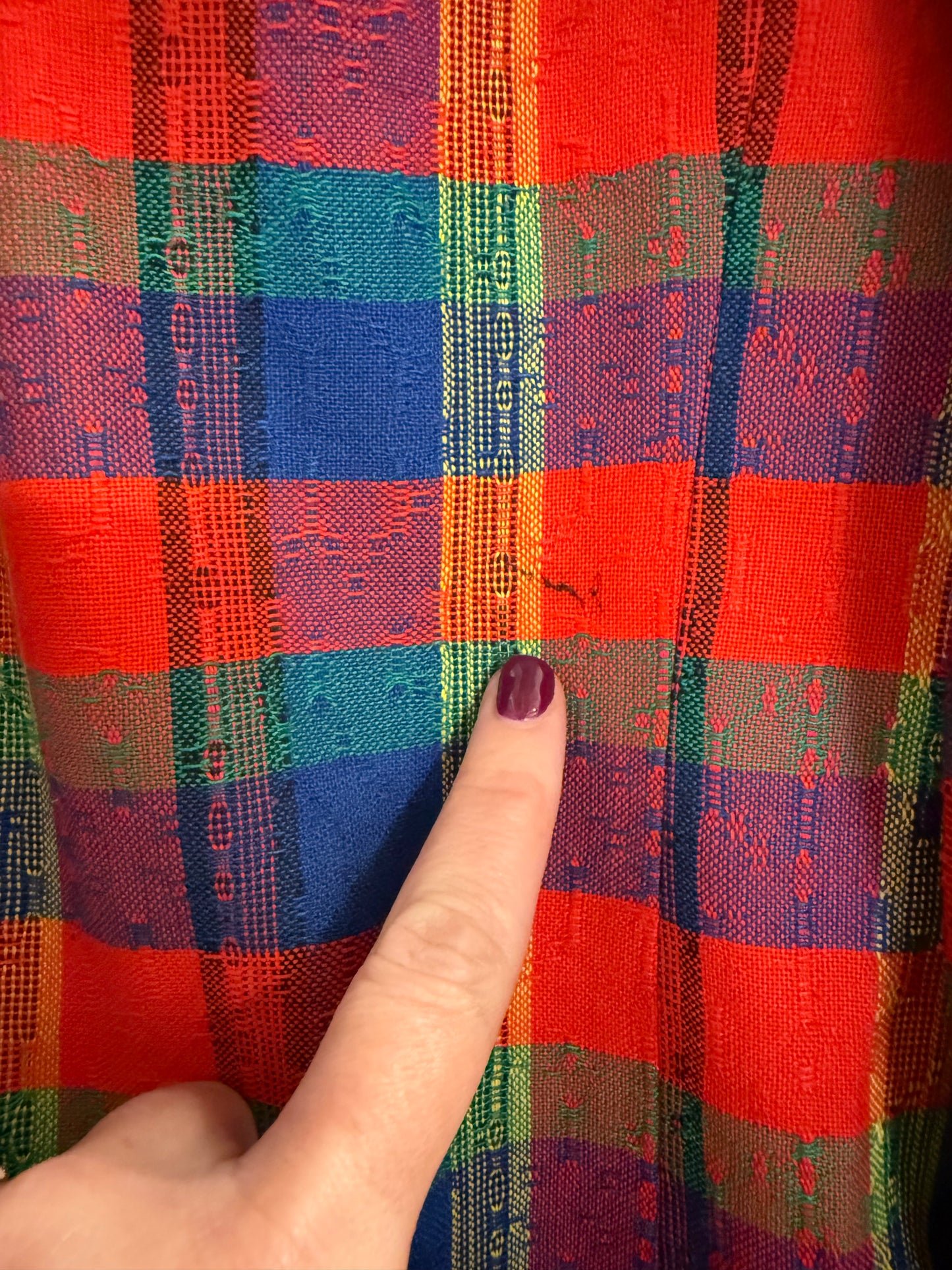 1990's Colorful Plaid Blazer | Collections Internationale