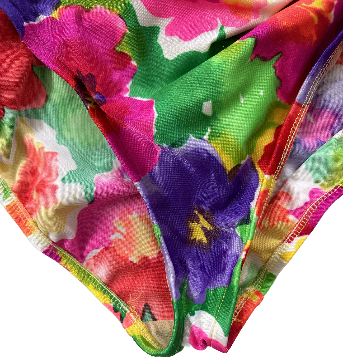 1990's Side Ruched Floral Swimsuit | Cole of California
