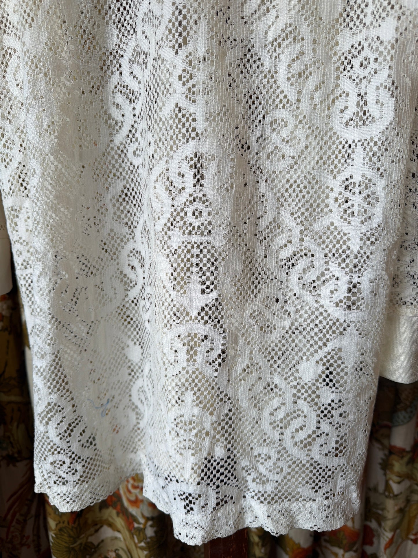 1970's Nautical Lace Zip Top