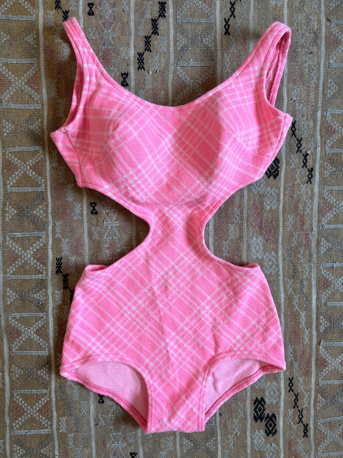 1960's/70's Cutout Pink Gingham Swimsuit | Sears