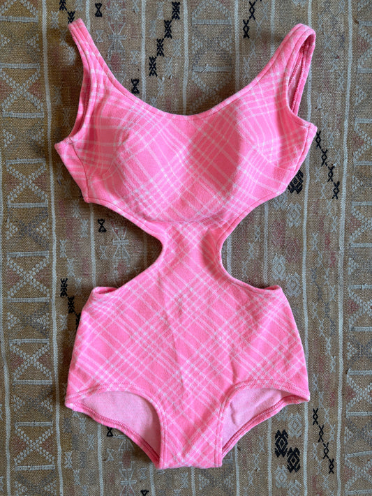 1960's/70's Cutout Pink Gingham Swimsuit | Sears