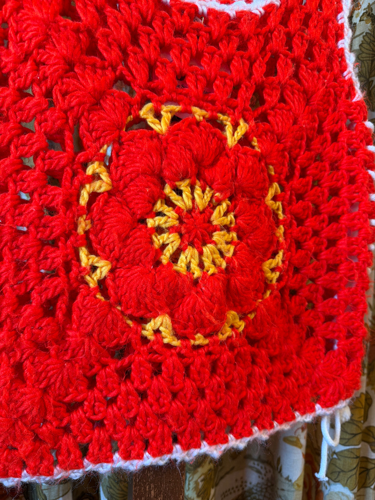1970's Open Crochet Knit Tank