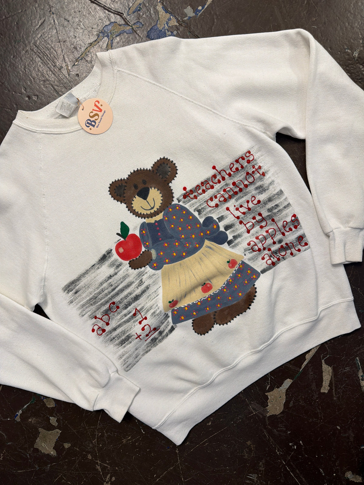 1990's Teacher Bear Sweatshirt