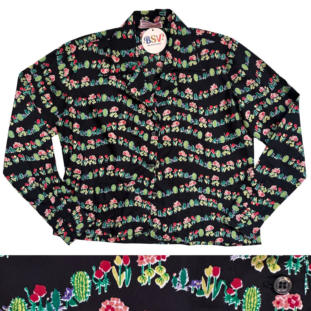 1970's Cactus & Flower Shirt