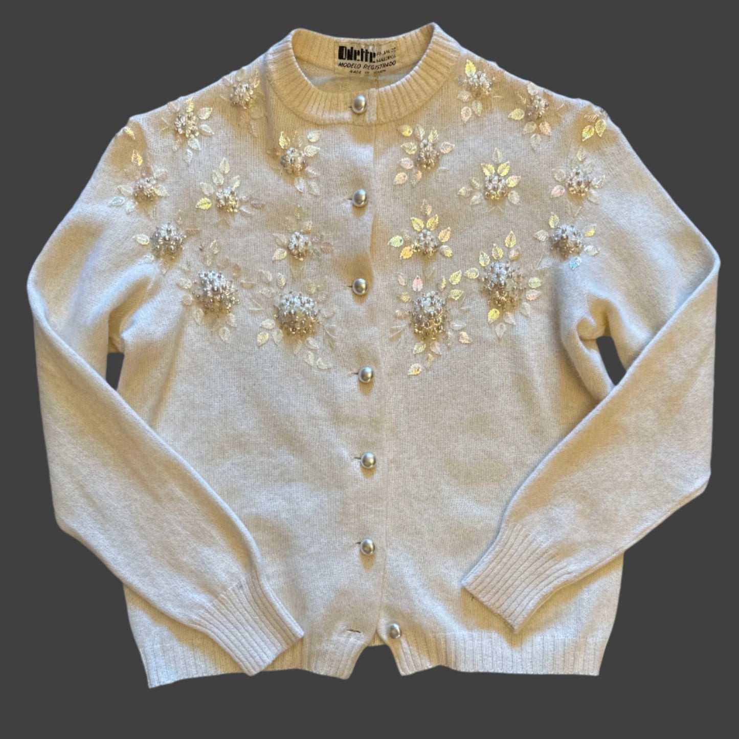 1960’s Embellished Cardigan | Odette Palma de Mallorca