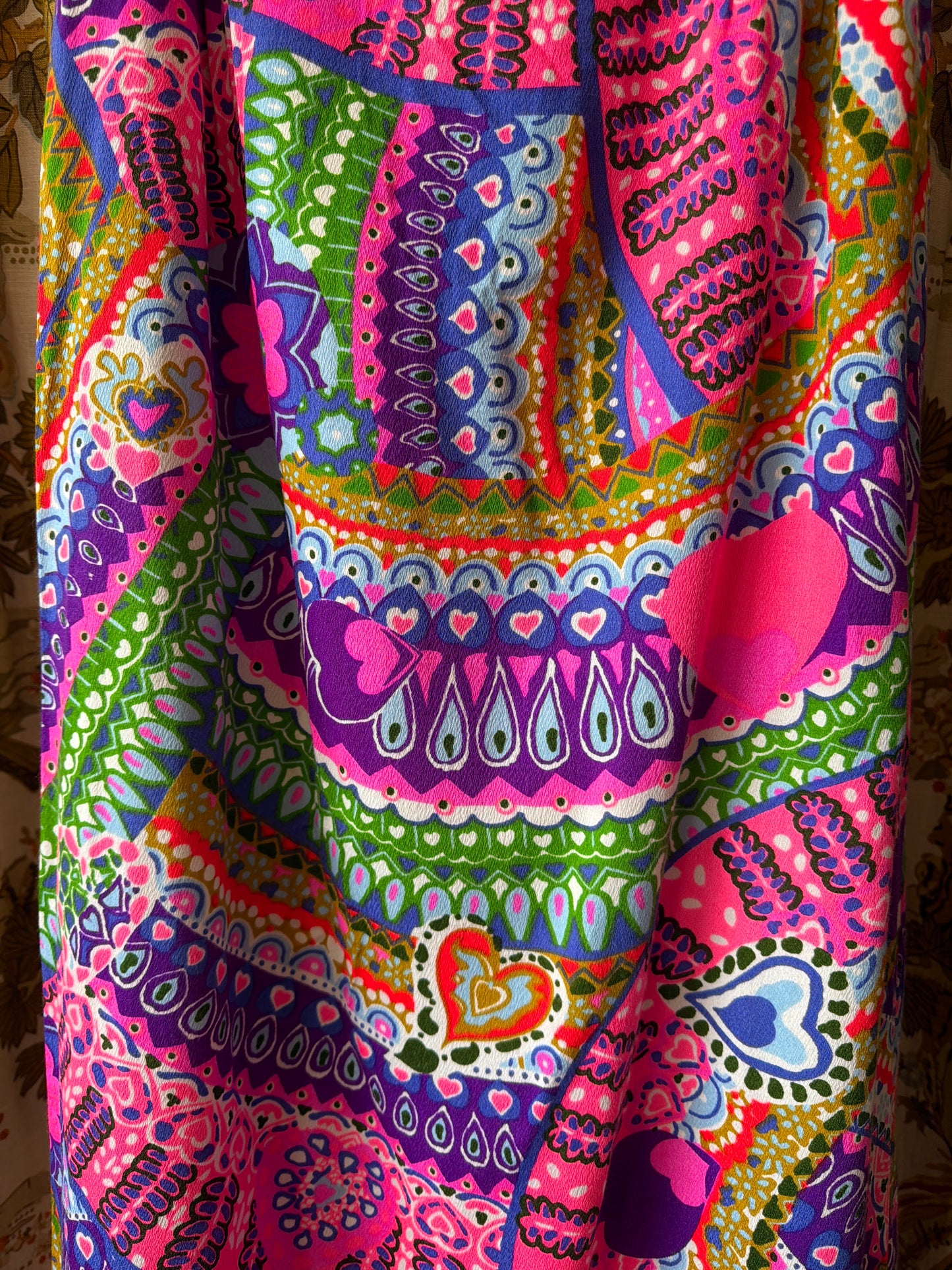 1960's Double Zip Psychedelic Skirt | Alice