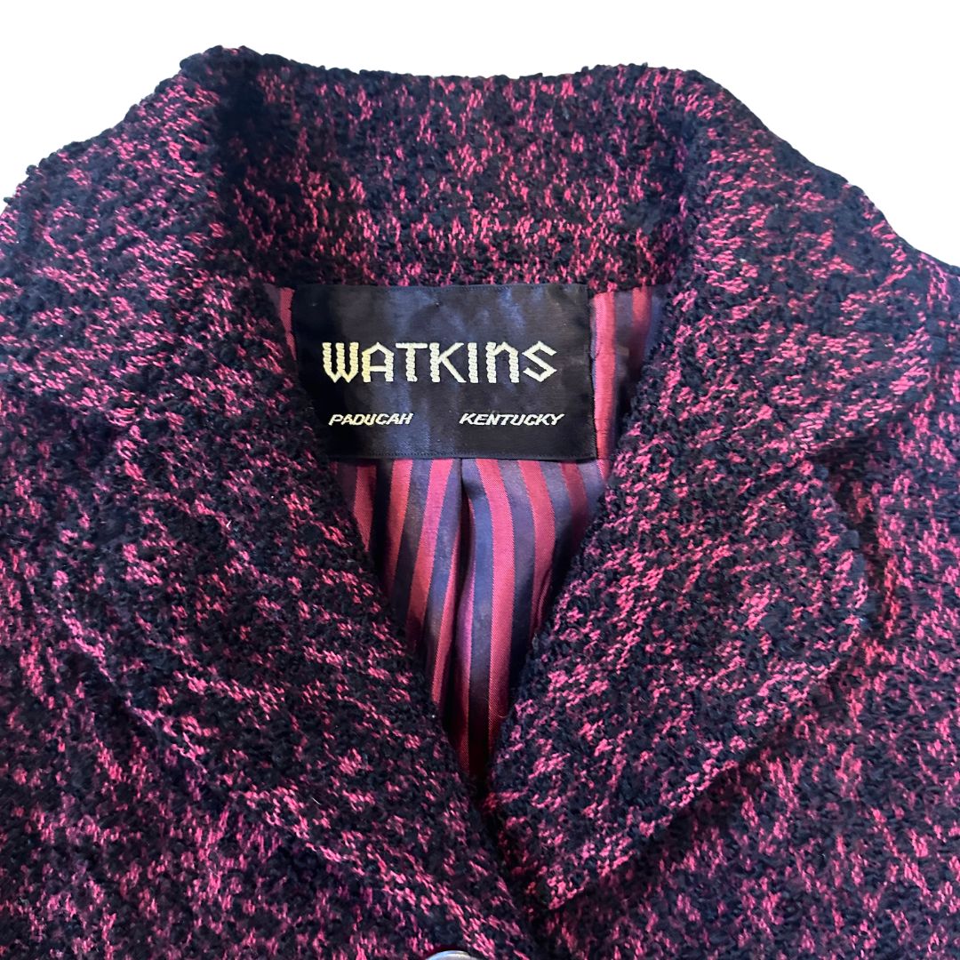 1940's Pink & Black Tweedy Jacket | Watkins