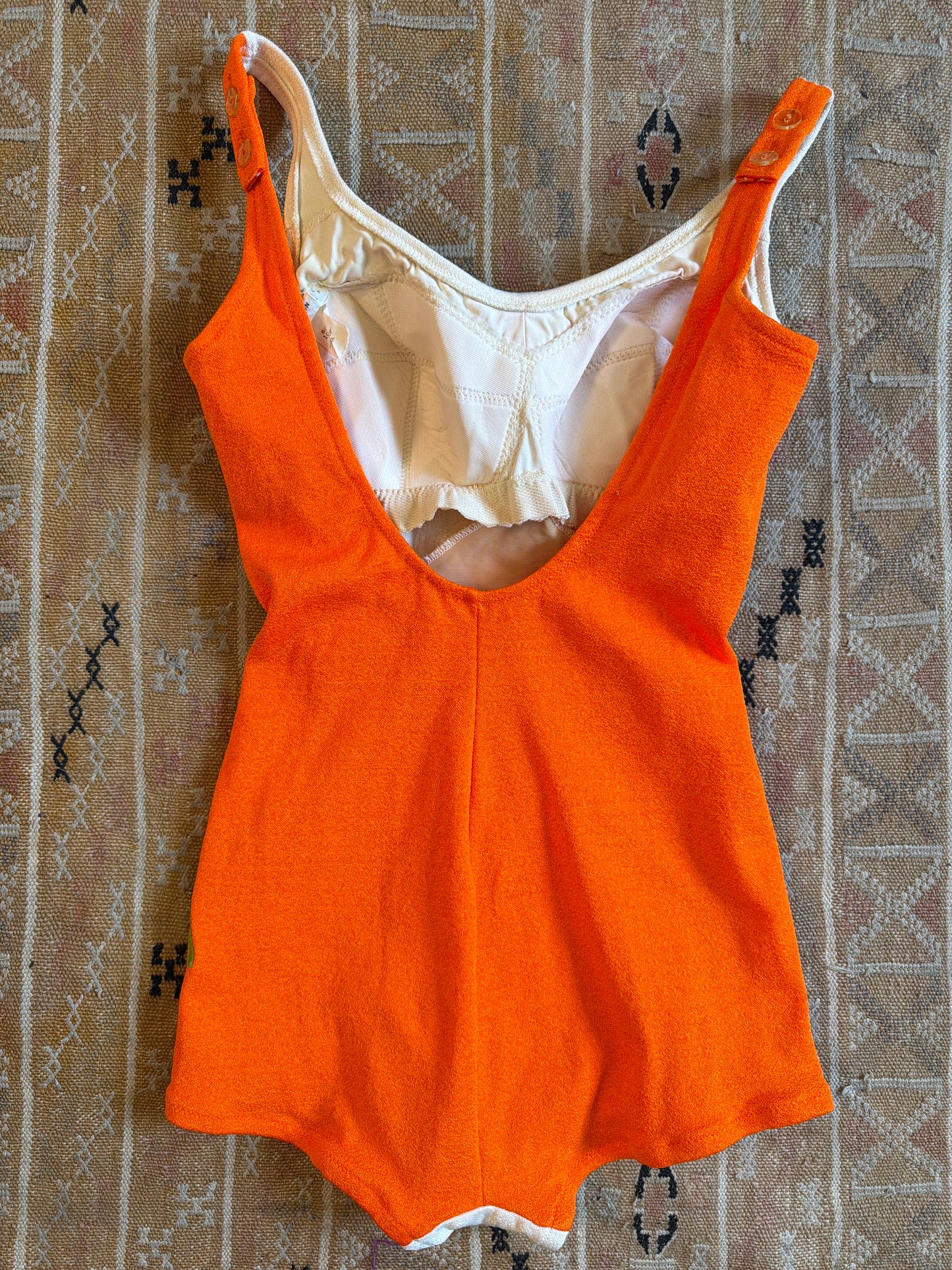 1960's Daffodil Appliqué Swimsuit | DeWeese Design