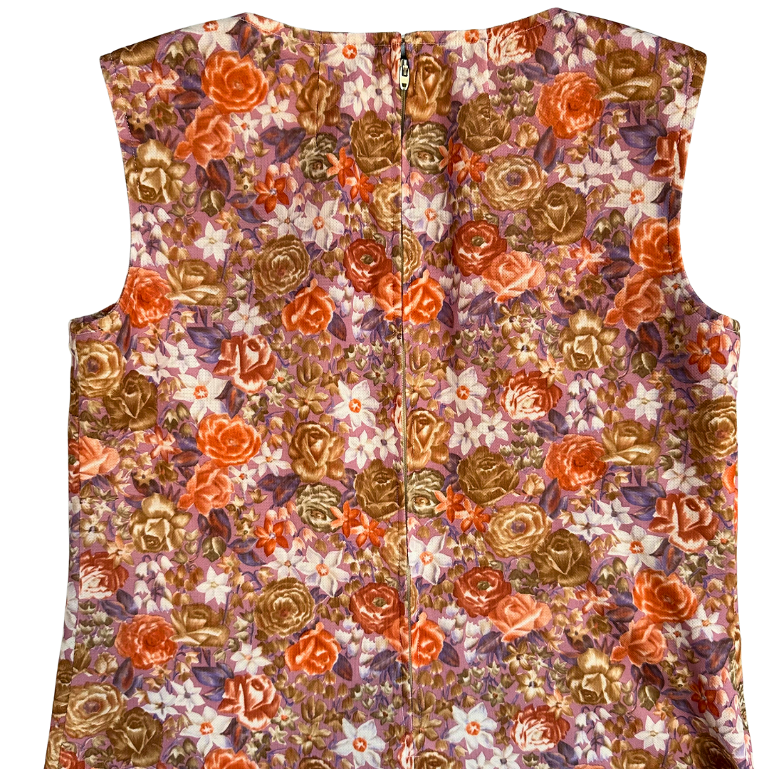 1970's Floral Print Poly Shell