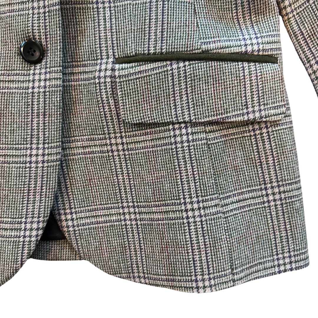 1990's Green Checkered Wool Blazer | Pendleton