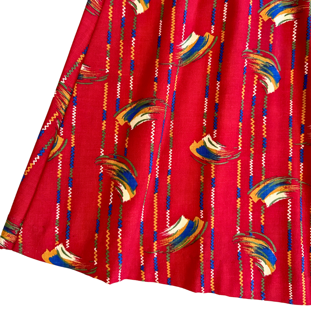 1980's Brushstroke Southwestern Skirt