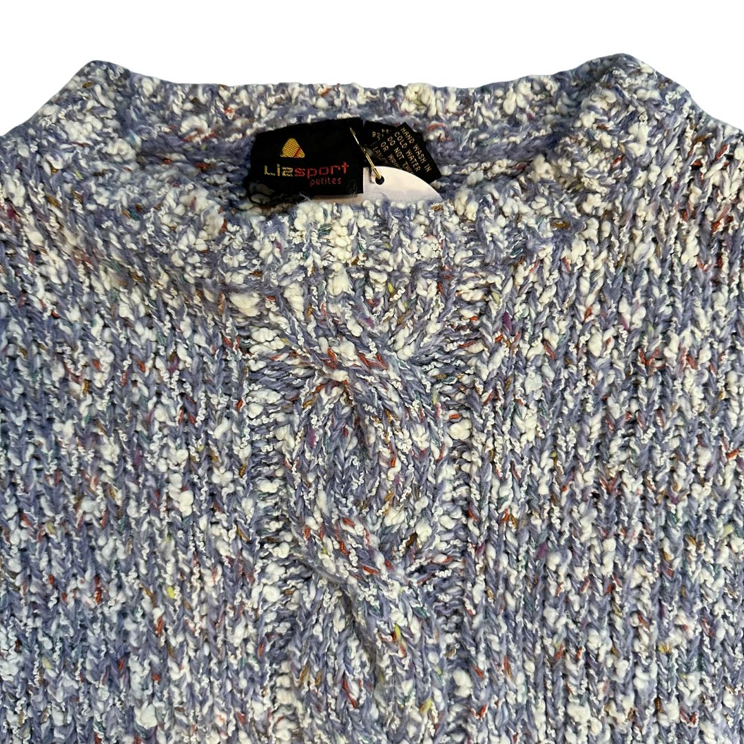 1990's Mixed Yarn Sweater | LizSport Petites