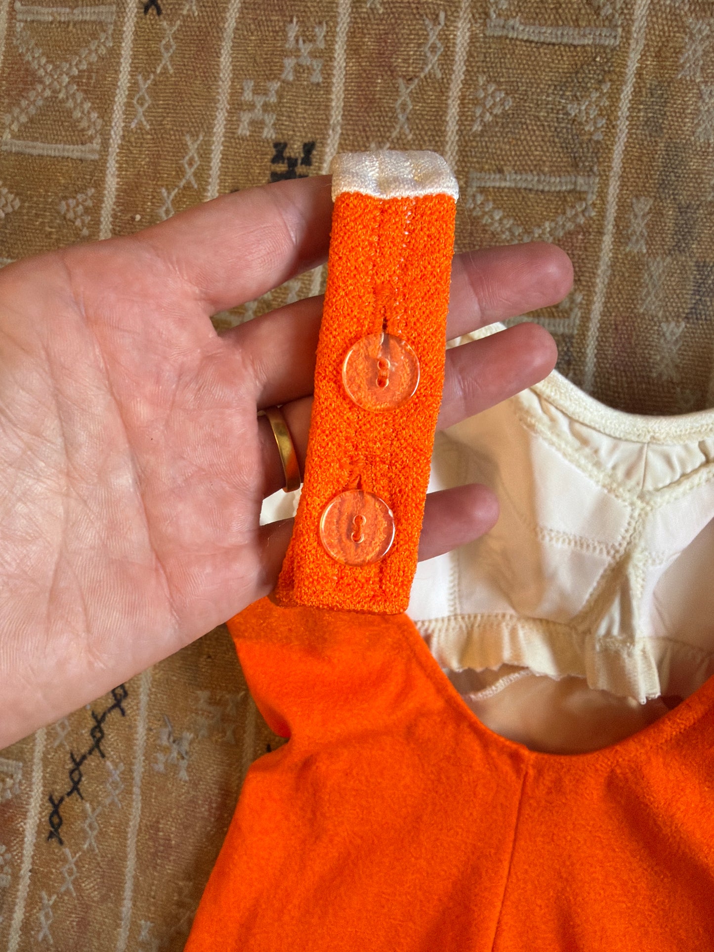 1960's Daffodil Appliqué Swimsuit | DeWeese Design