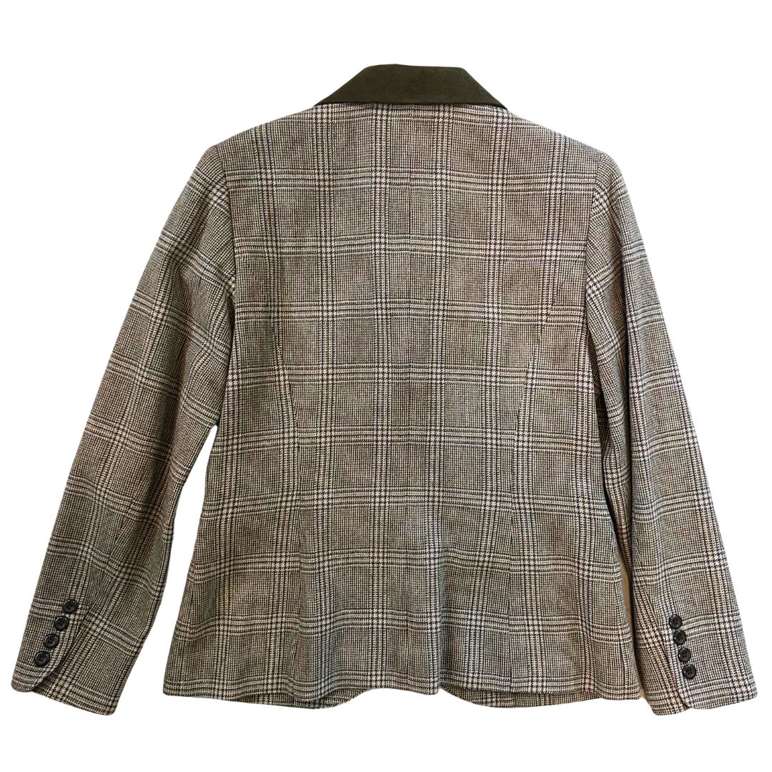 1990's Green Checkered Wool Blazer | Pendleton