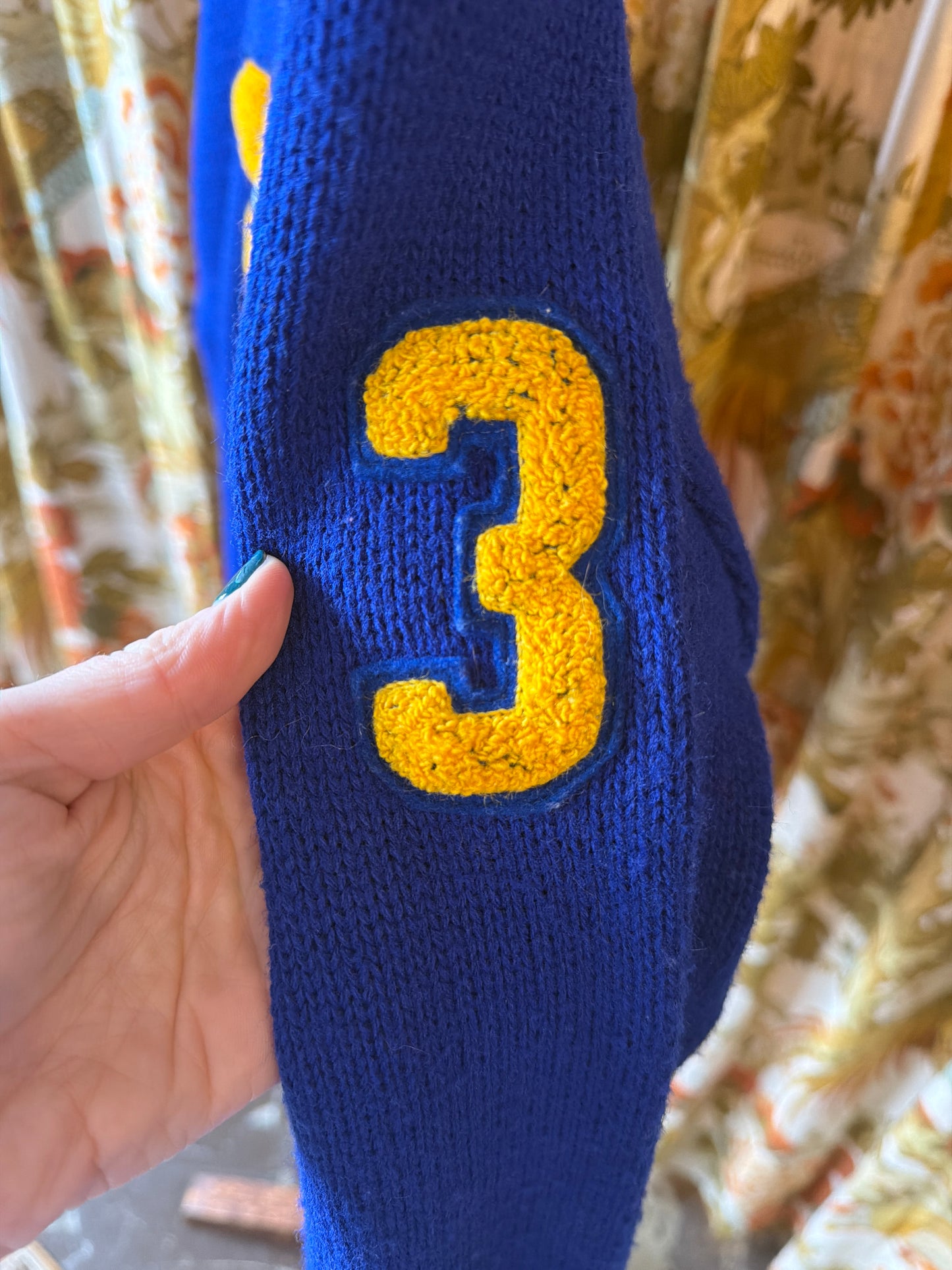 1970's Acrylic W Letterman Sweater | Bristol Products