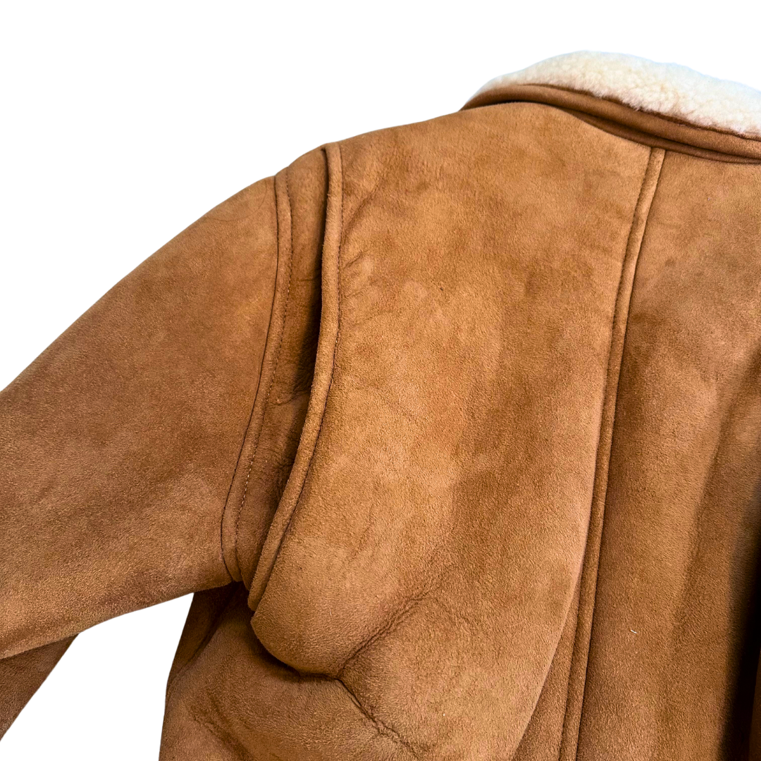 1990's NOS Shearling Lined Suede Jacket | Ralph Lauren