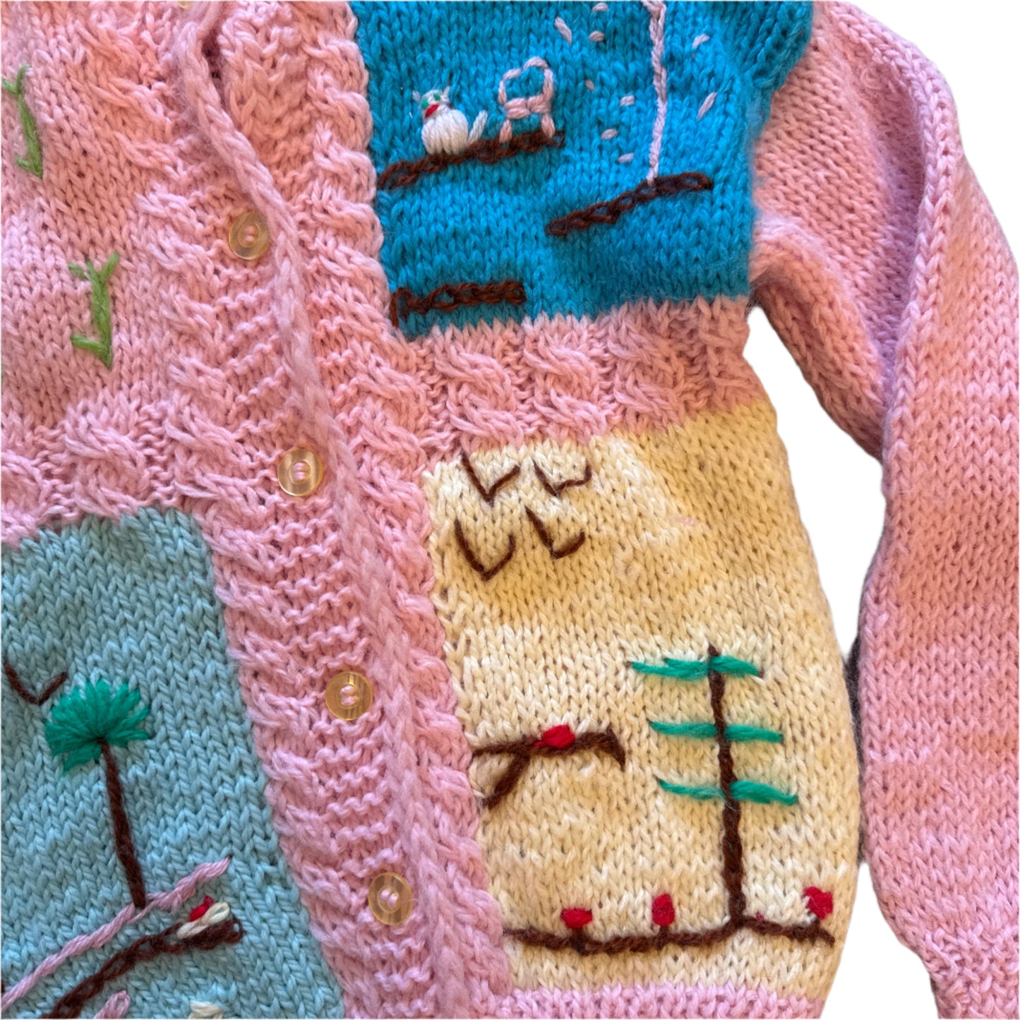 1980's Italian Novelty Knit Cardigan | Grazia