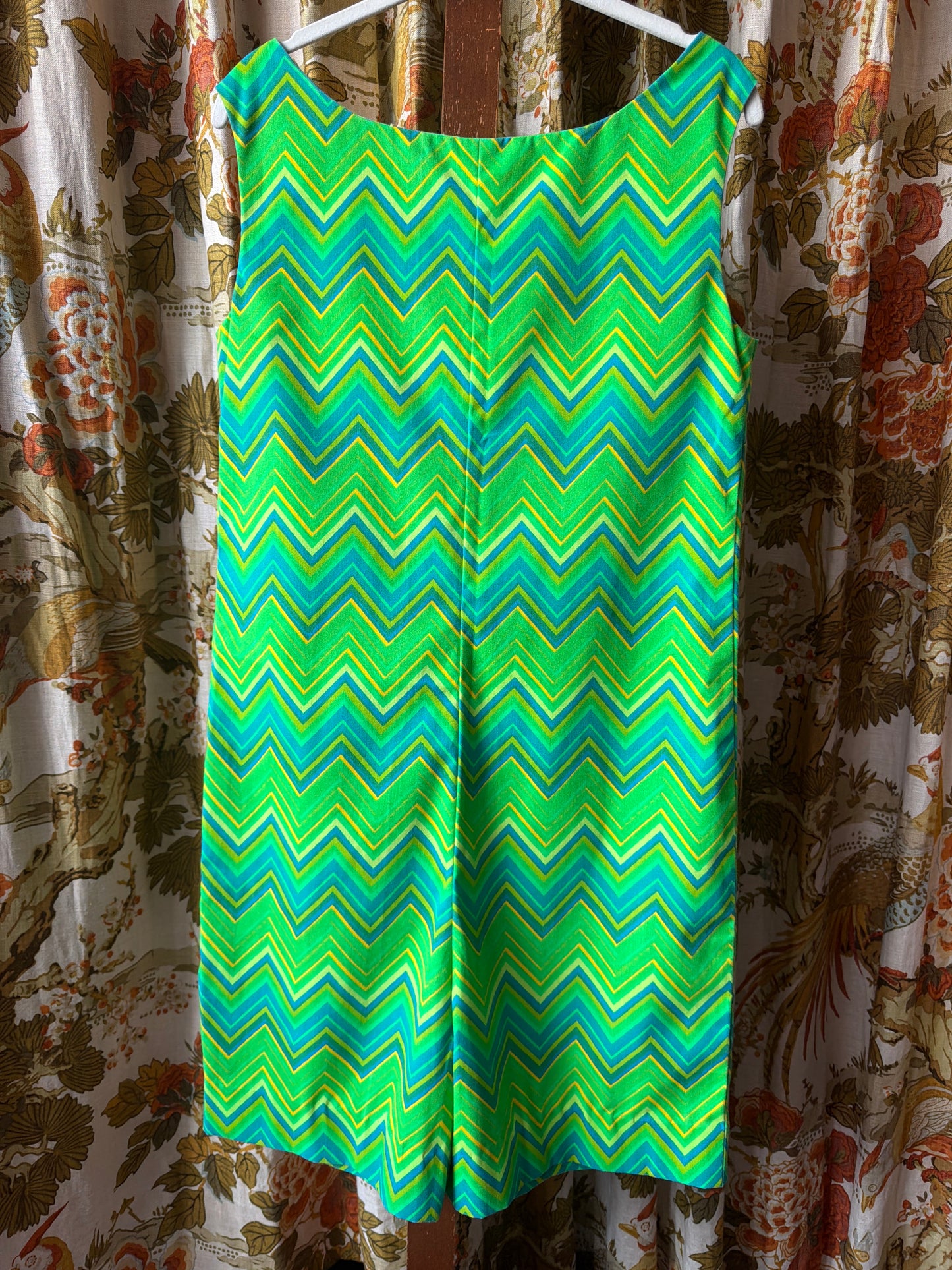 Handmade Green Chevron Romper