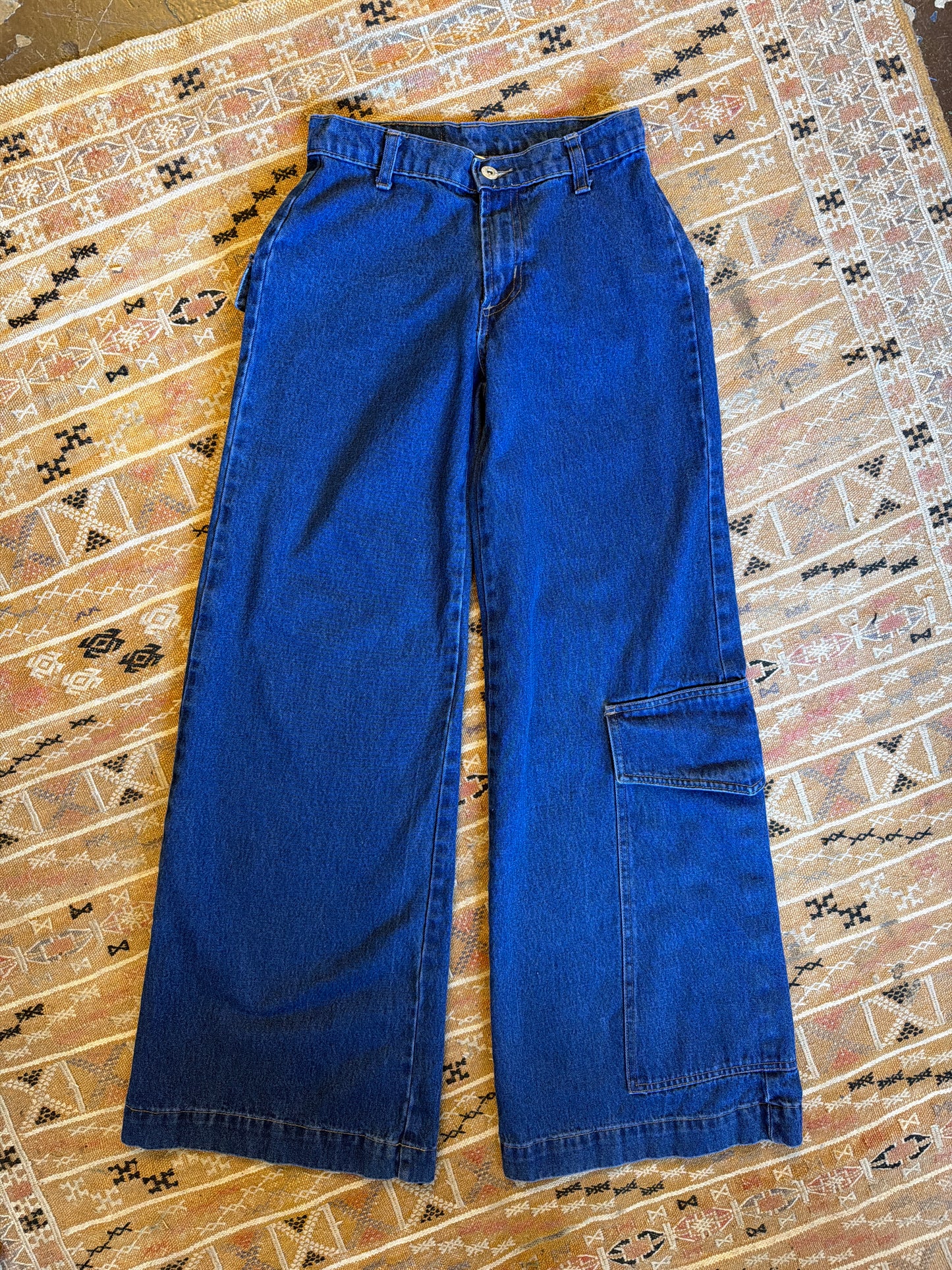 Y2K Deep Pocket Wide Leg Jeans | Boom Boom