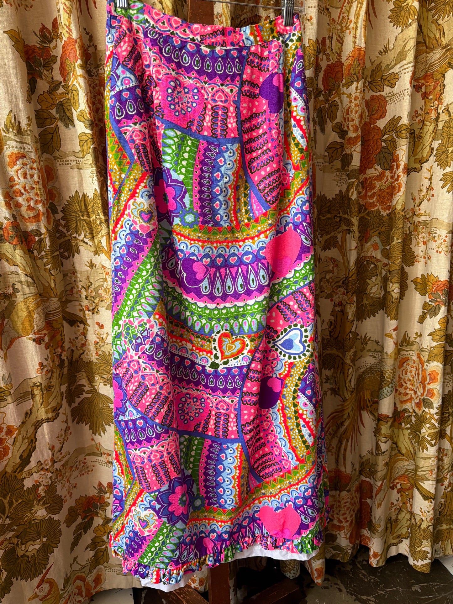 1960's Double Zip Psychedelic Skirt | Alice