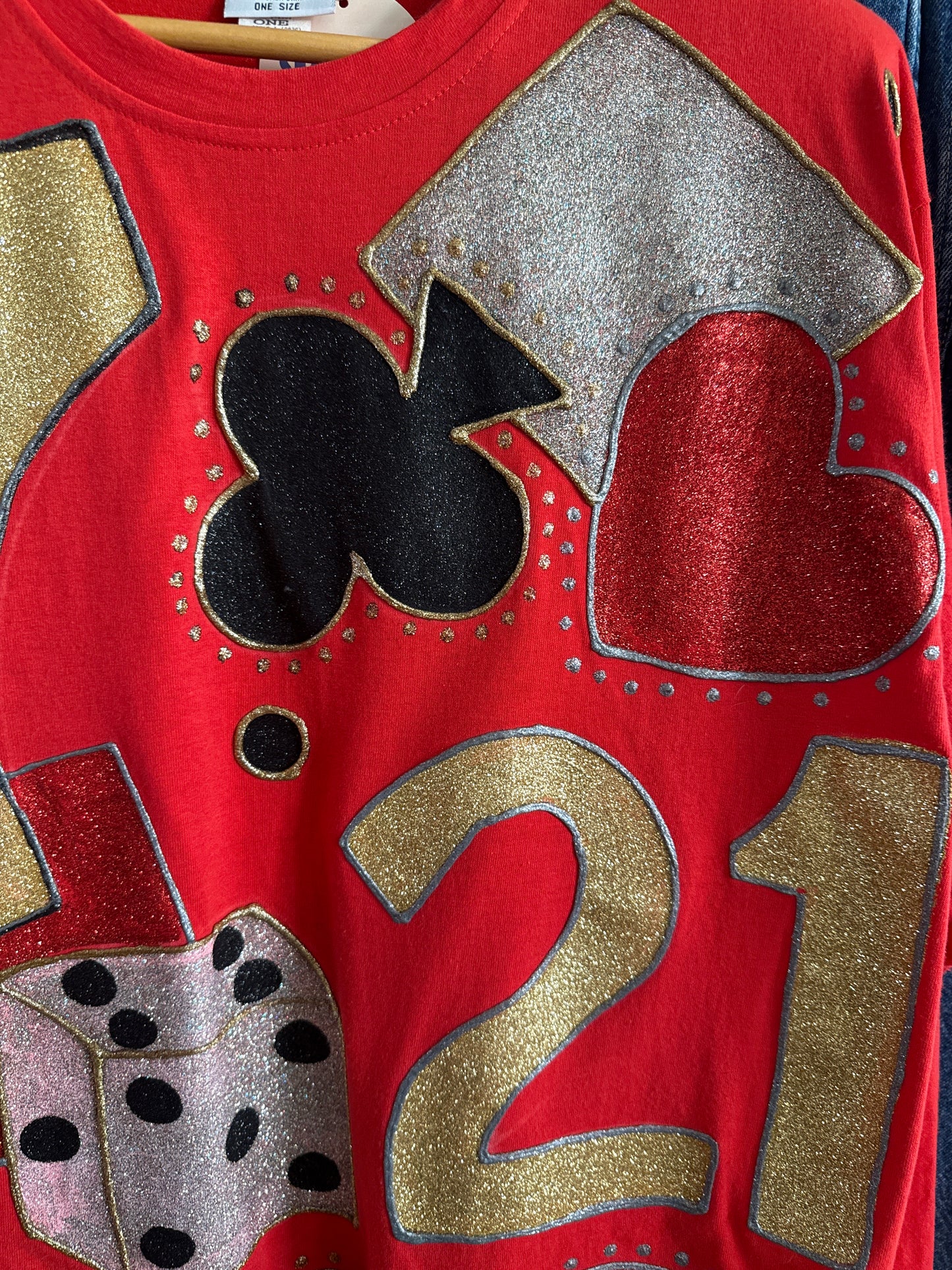 1990's Glitter Paint Vegas Casino Shirt
