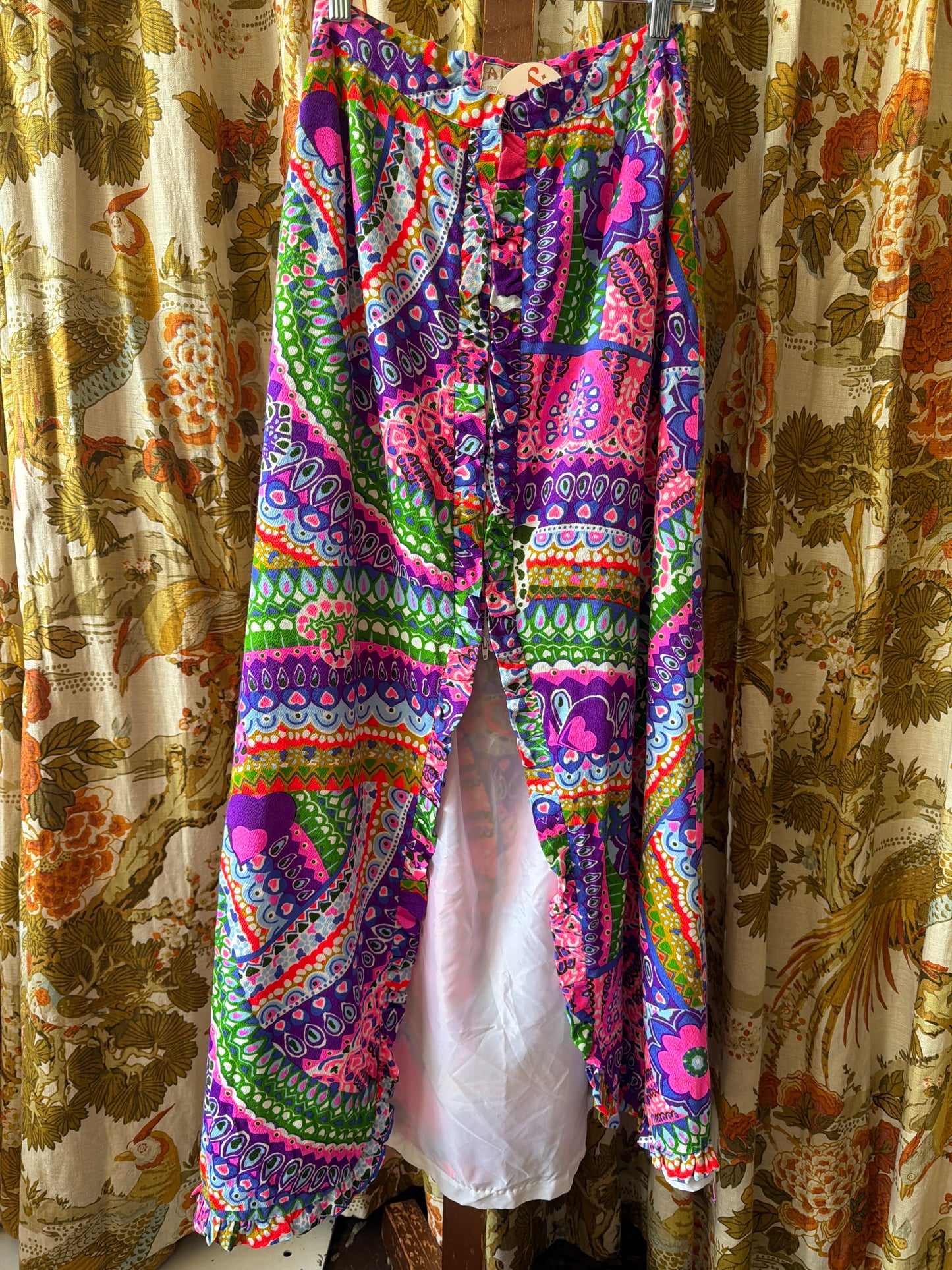 1960's Double Zip Psychedelic Skirt | Alice