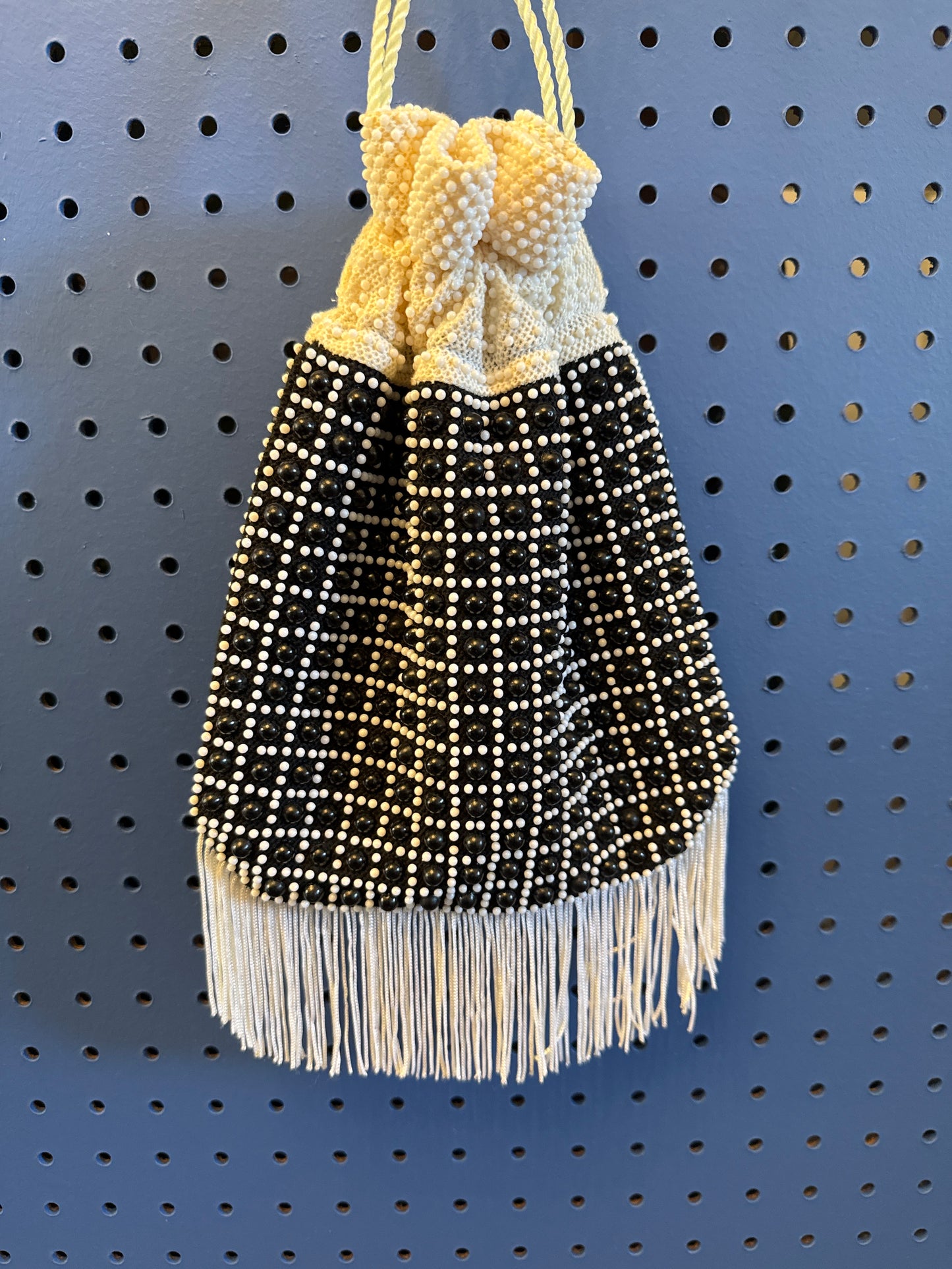 Vintage B&W Dot Bag