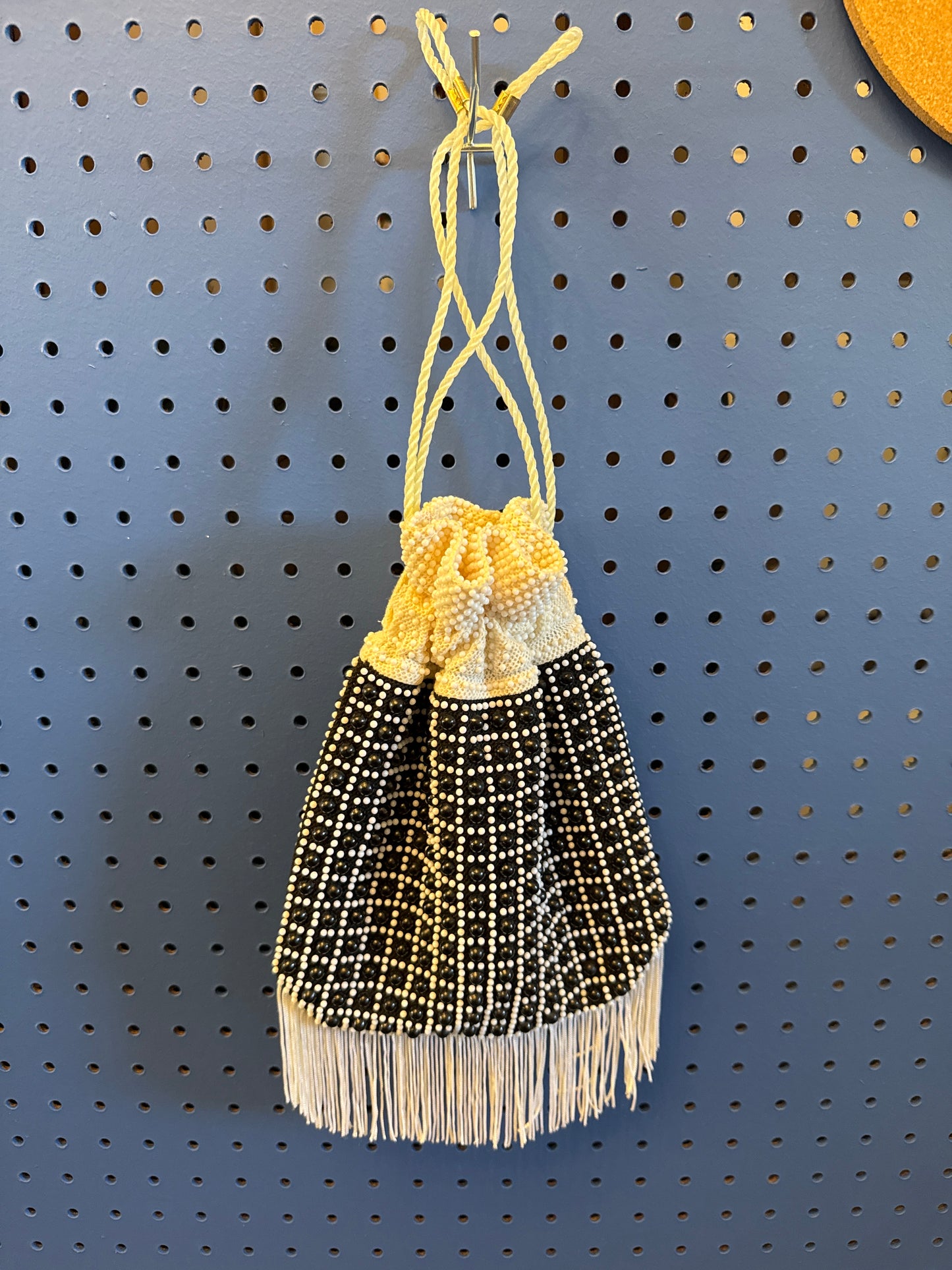 Vintage B&W Dot Bag