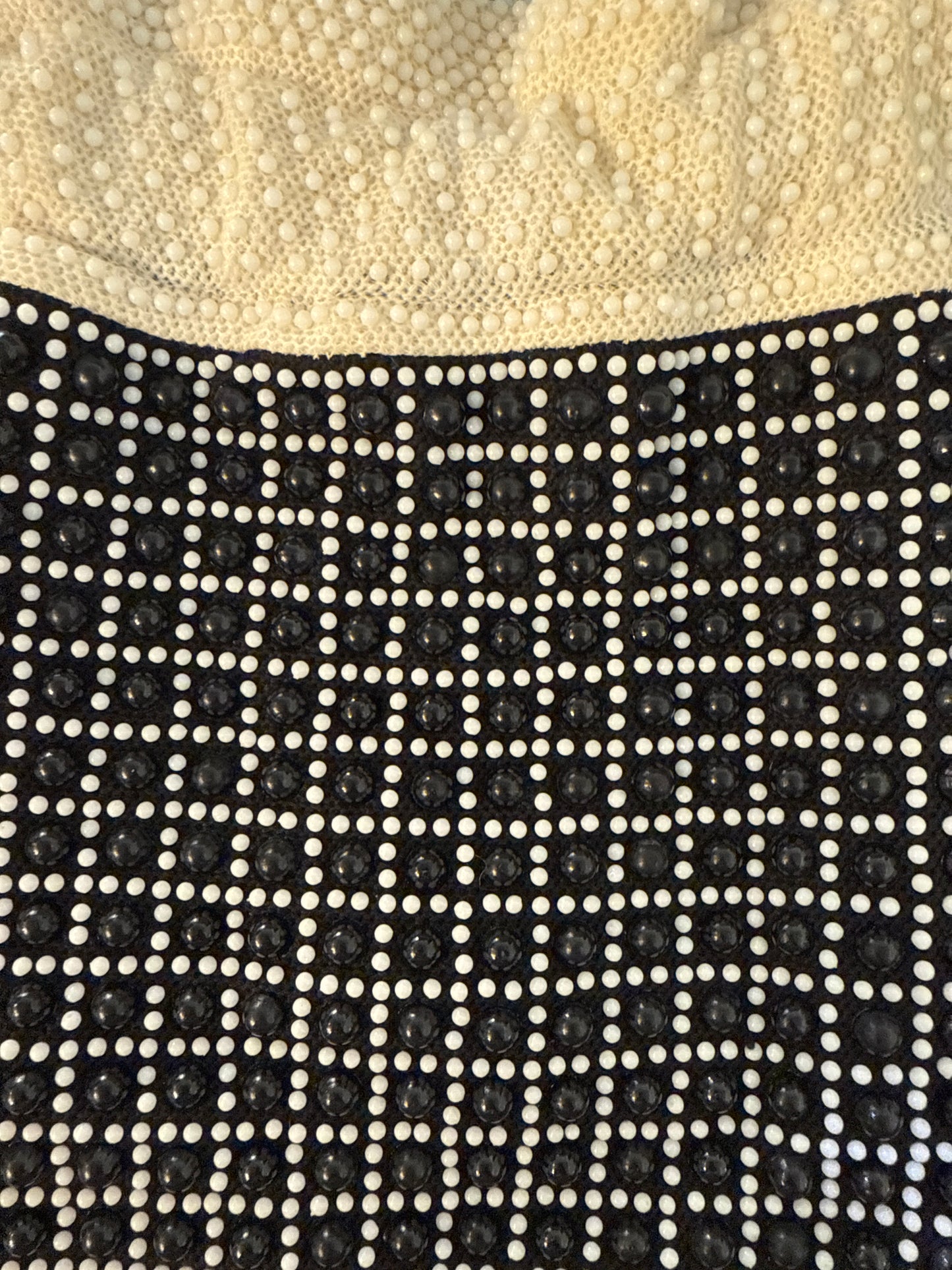 Vintage B&W Dot Bag