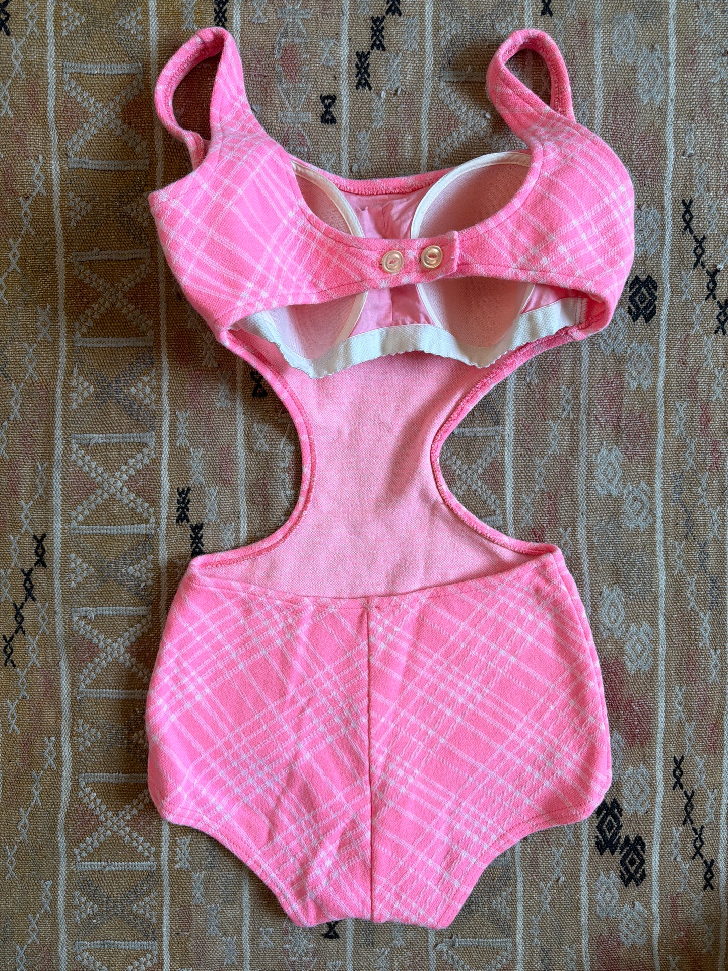 1960's/70's Cutout Pink Gingham Swimsuit | Sears