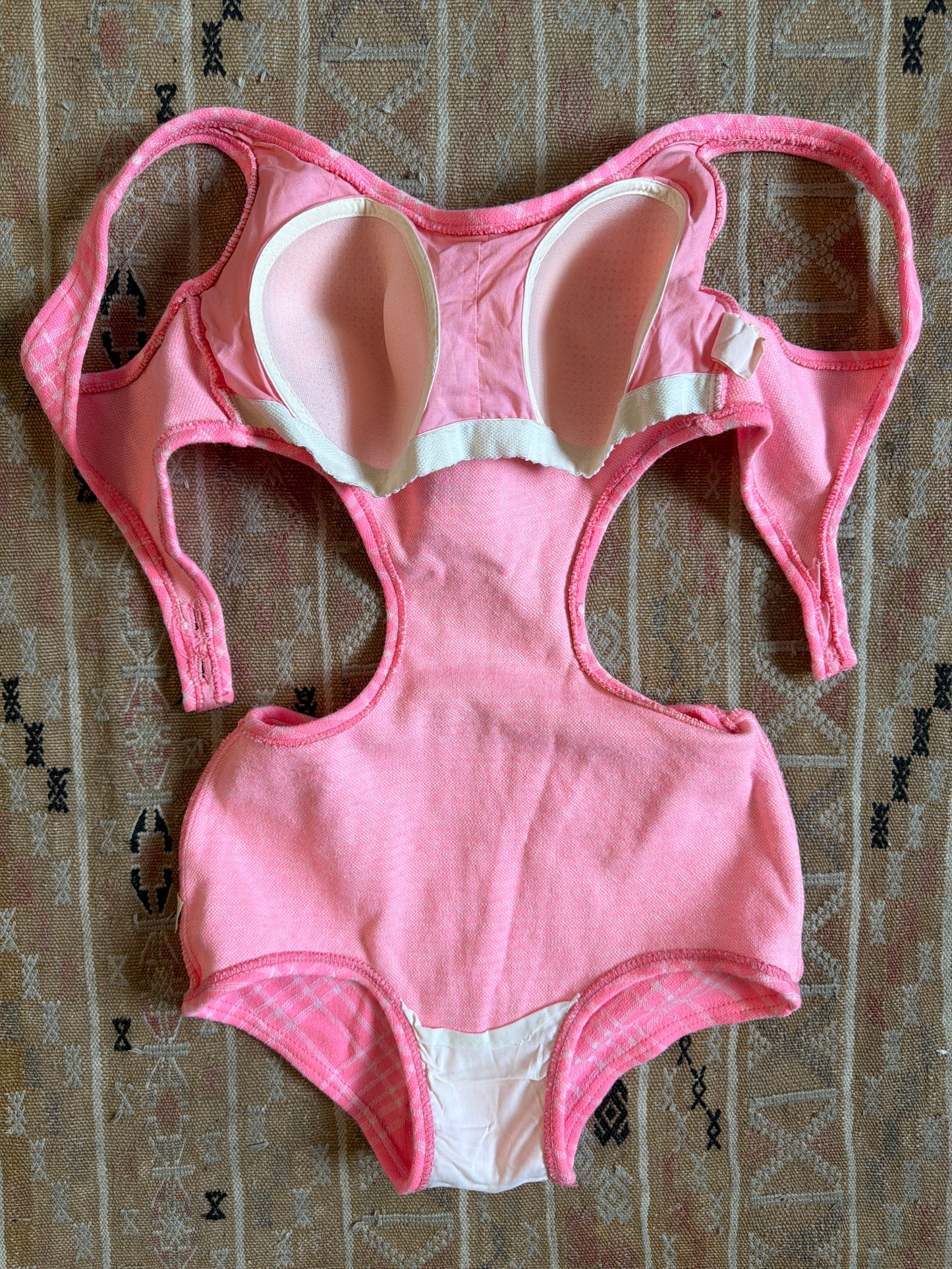 1960's/70's Cutout Pink Gingham Swimsuit | Sears