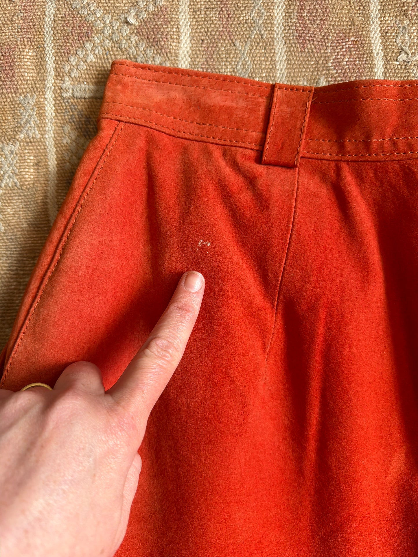 1980's Burnt Orange Suede Shorts | Don't Stop