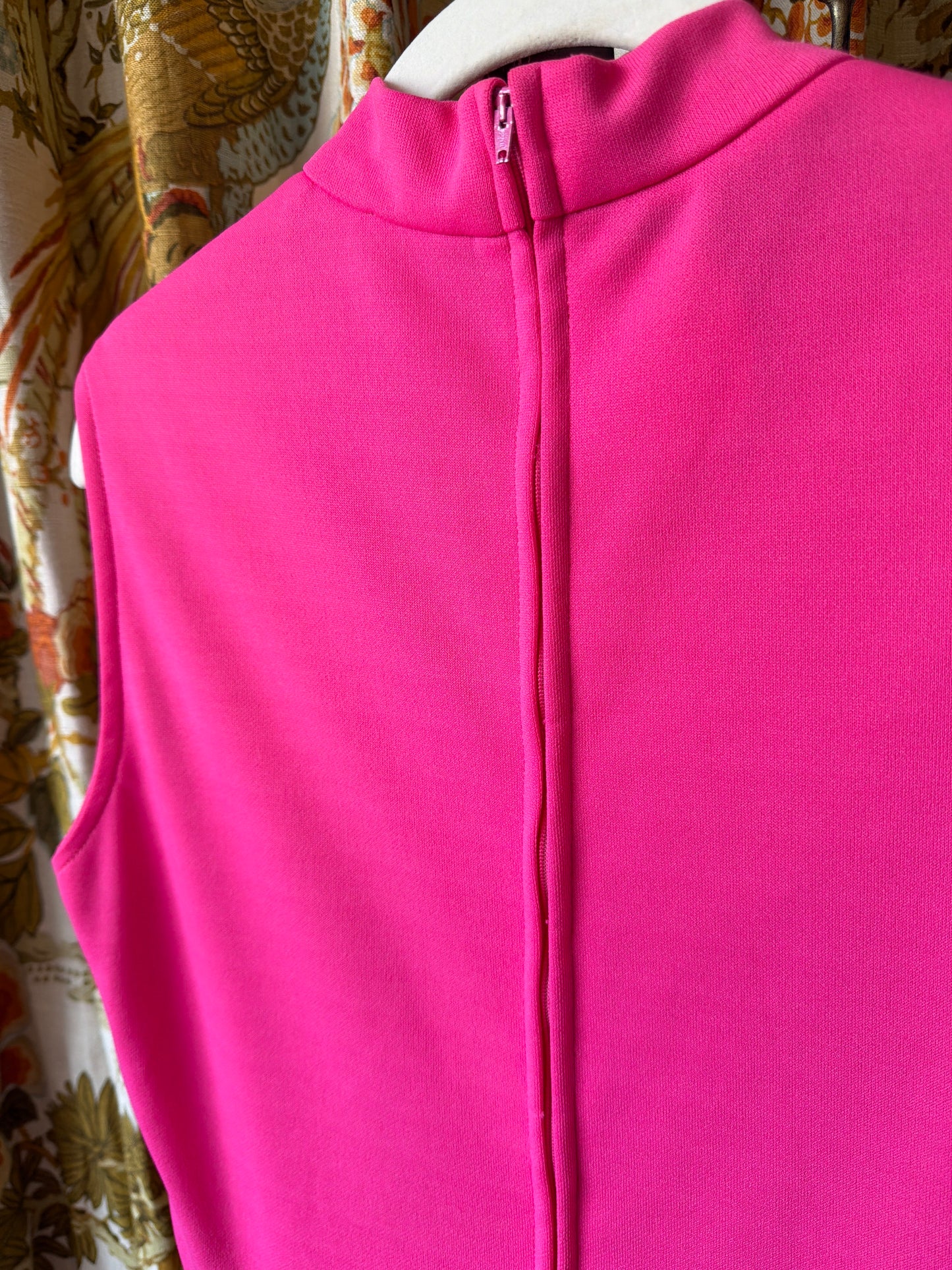 1970's Neon Floral Skirted Tank Dress | Mr. B of California