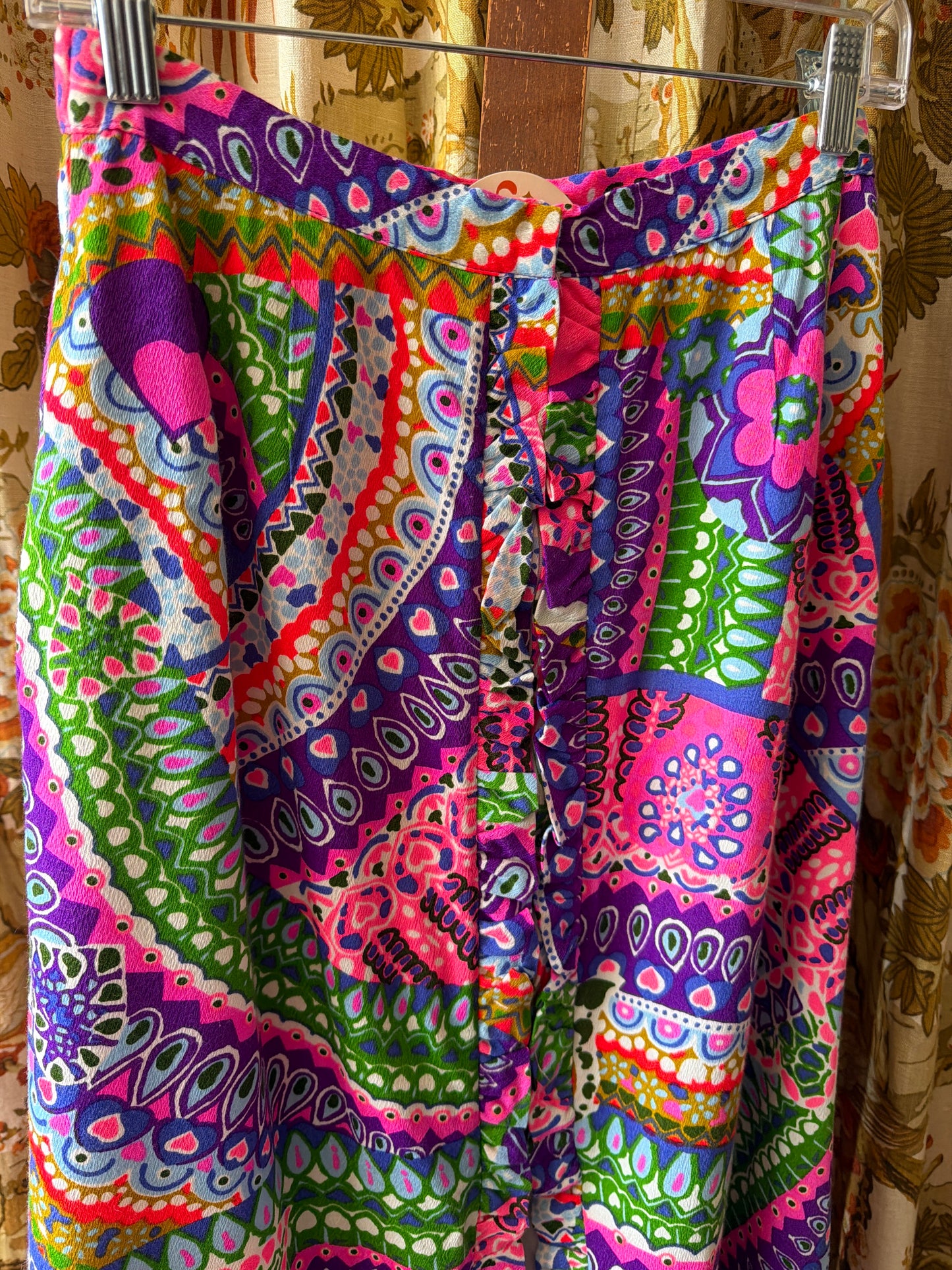 1960's Double Zip Psychedelic Skirt | Alice